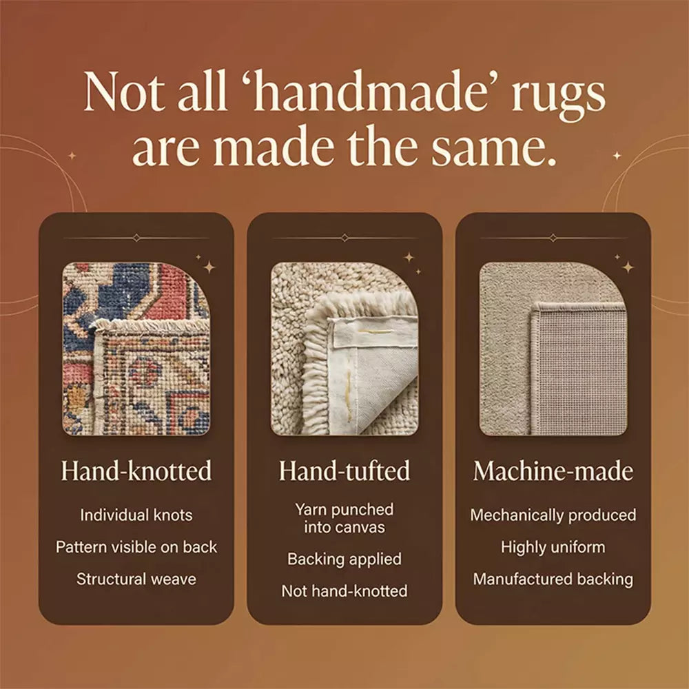 How to Spot a Genuine Hand-Knotted Rug From a Machine-Made Imitation