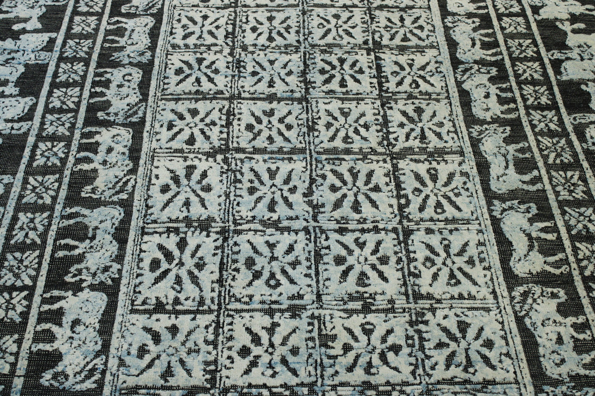 Tribal Sumack Wedding Design rug border detail