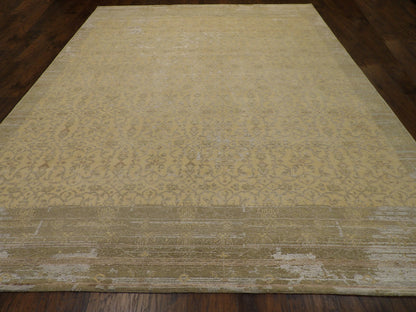 Transitional Vintage Erase Design rug corner detail