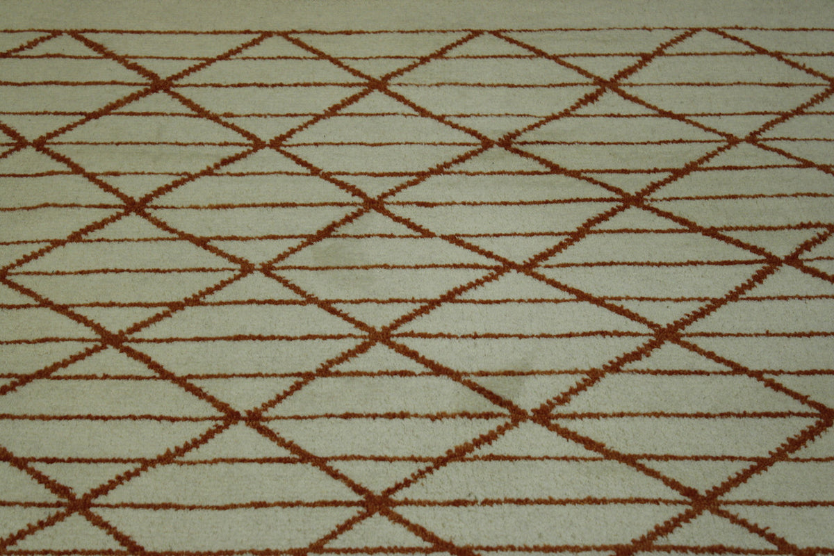Full view of Tribal Moroccan Diamond Pattern rug