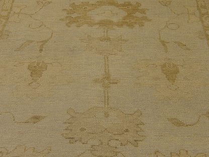 Back of Turk Oushak Natural Dye hand-knotted rug