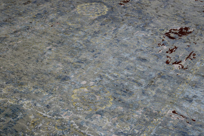 Full view of Transitional Abstract Broken Design rug