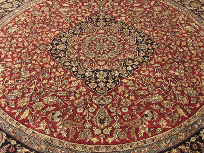 Back of Fine Persian Tabriz hand-knotted rug