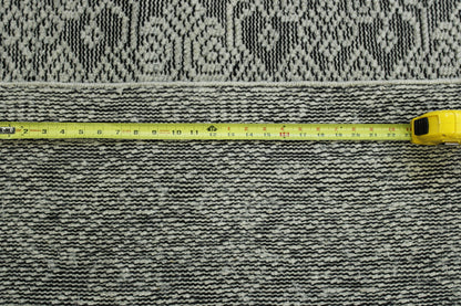 Gray Transitional Flatweave Cutpile rug in room setting