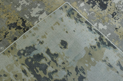 Modern Abstract Design rug border detail