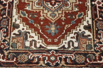 Close-up of wool pile, Rust rug
