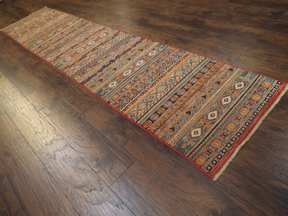 Full length view of tribal Khorjin runner