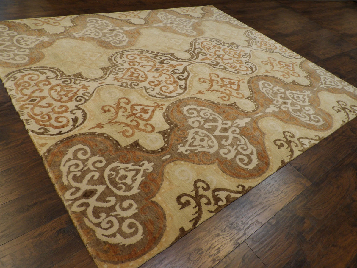 Full view of Nepalese Damask Design rug