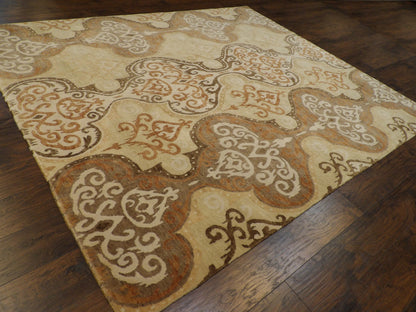 Full view of Nepalese Damask Design rug