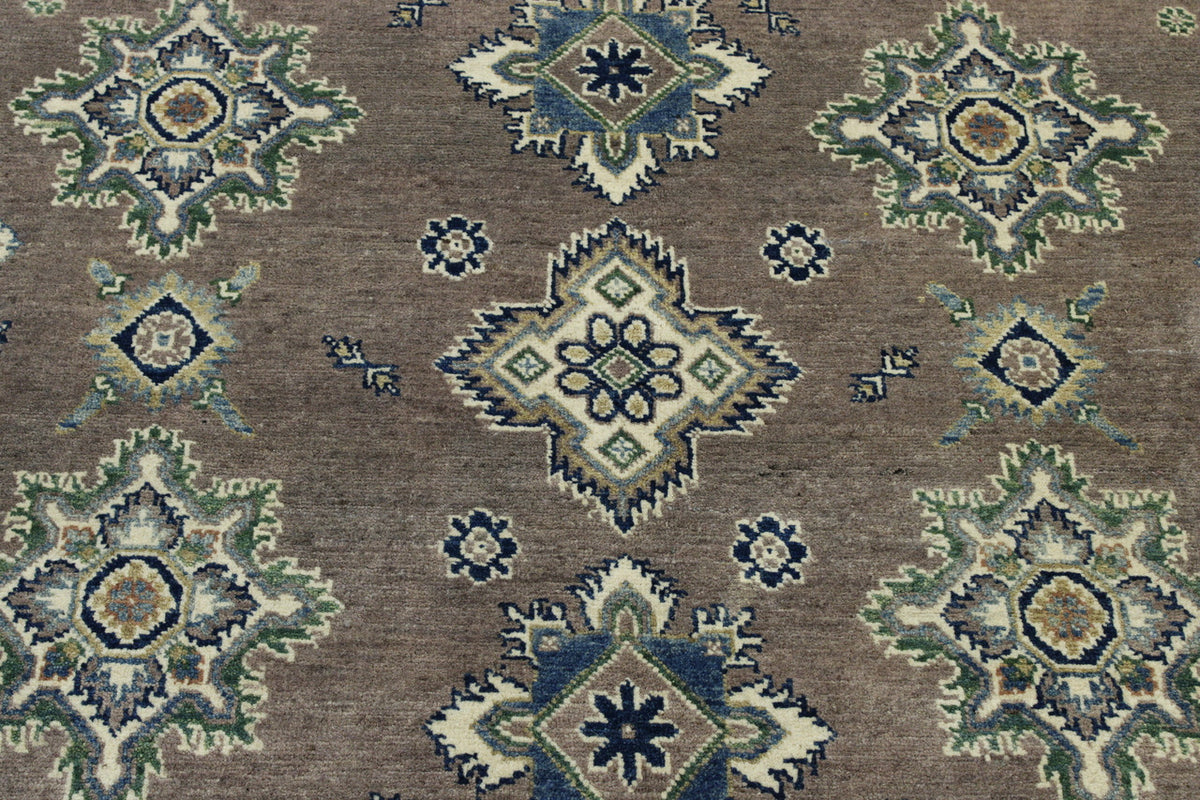 Full view of Tribal Super Kazak rug