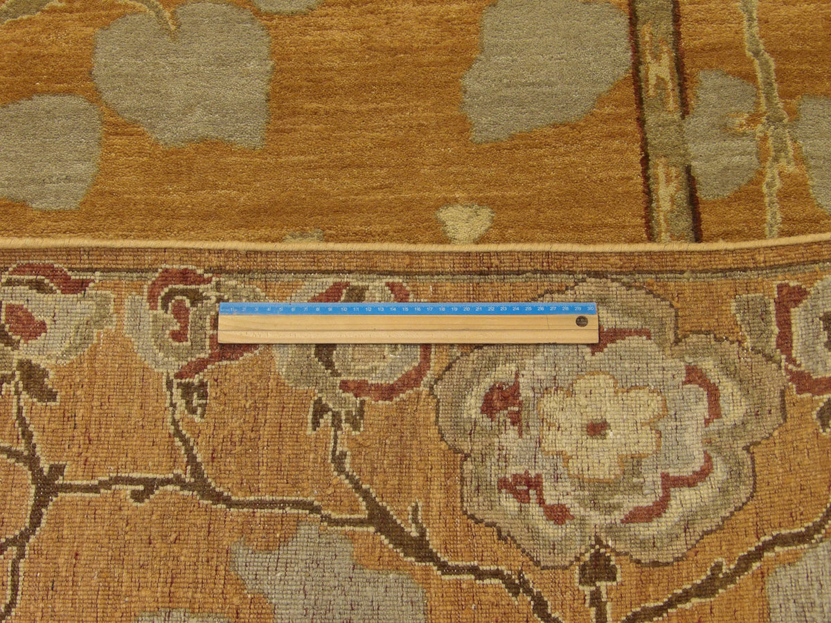 Full room view of Tree of Life hand-knotted rug