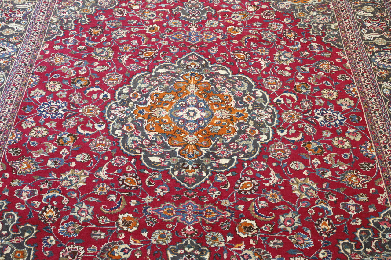 Back of Traditional Antique Tabriz hand-knotted rug