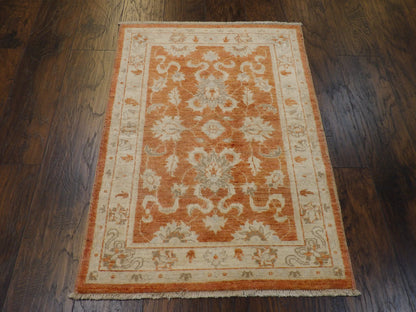 Oushak Chobi Natural Dye rug corner detail