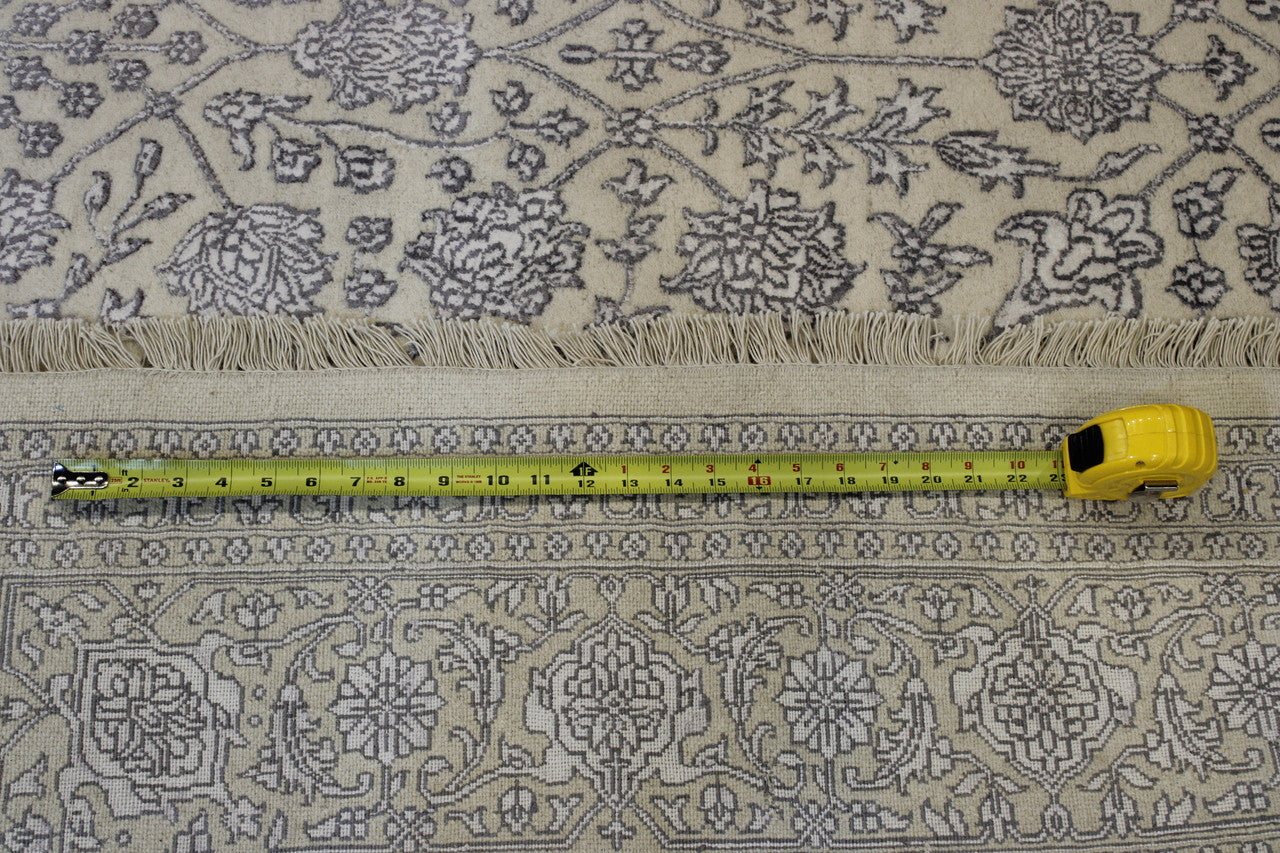 Blue & White Traditional Haji Jalili rug in room setting