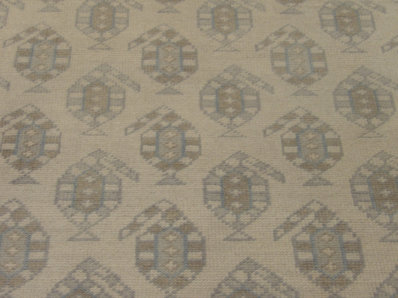 Back of tribal hand-knotted rug