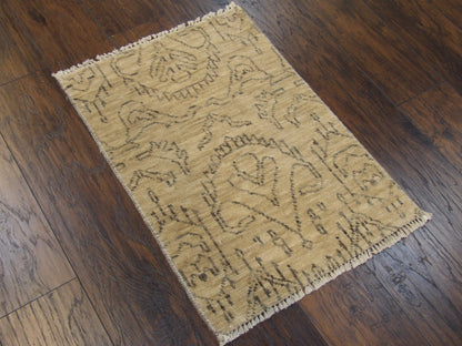 Full view of Ikat Oushak Natural Dye Wash rug