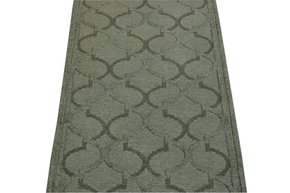 Back of Modern Gemotrical Design hand-knotted rug