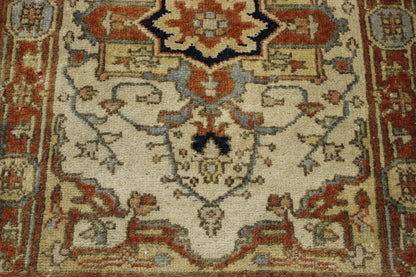 Tribal Antiquty Sherapi rug border detail