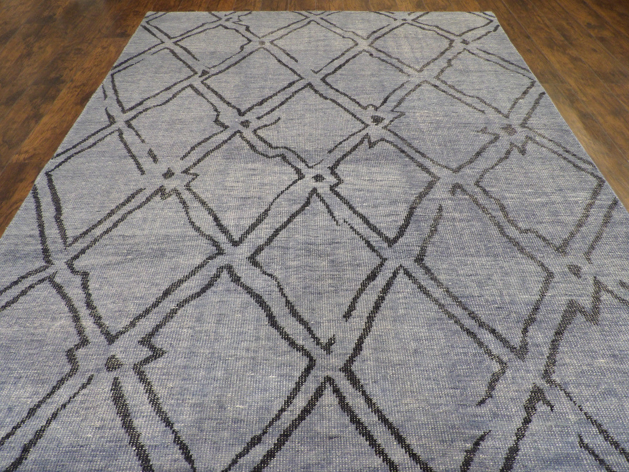 Overdye Modern Vintage Soumak Wave rug corner detail