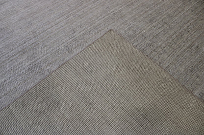 Back of Modern Plain Abrash Design hand-knotted rug