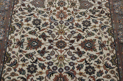 Traditional Fine Mashad rug border detail