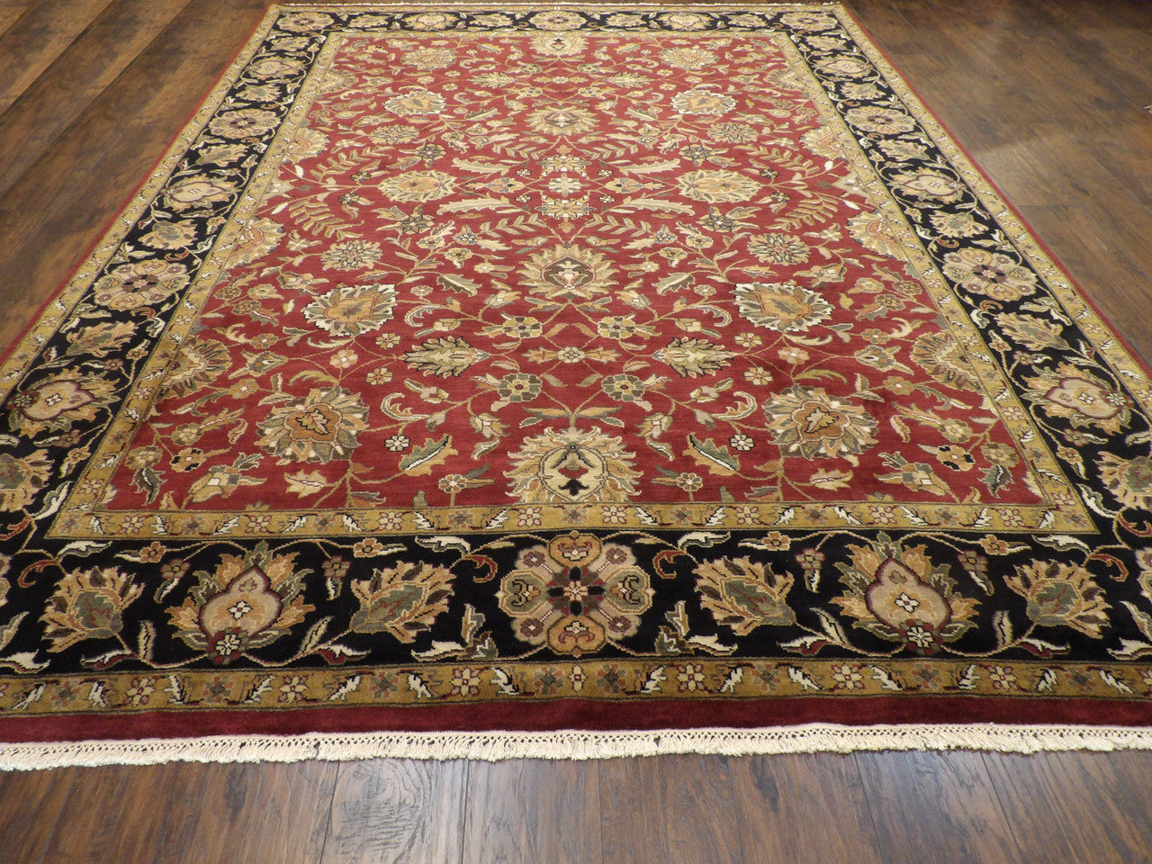 Jaipur Kashan rug corner detail