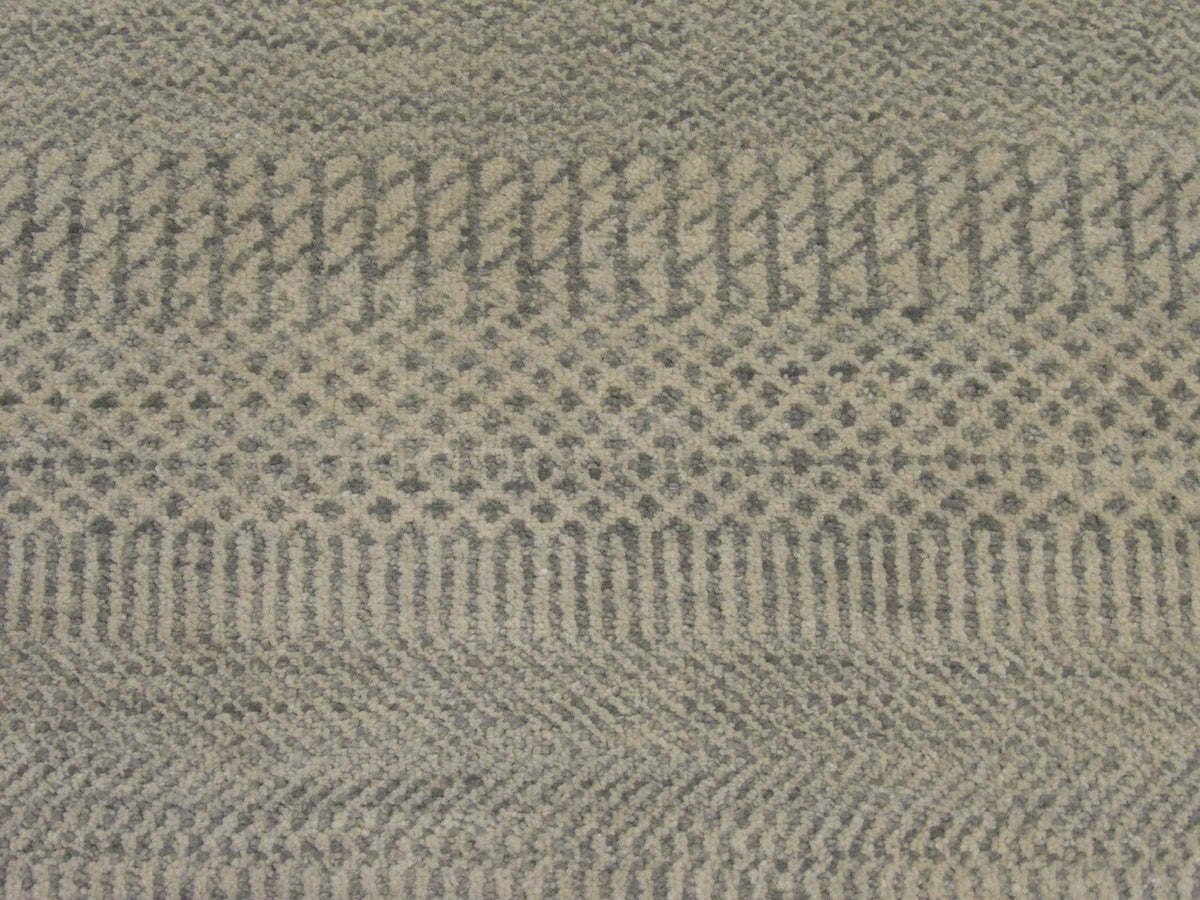 Modern grass runner border detail, green and gray