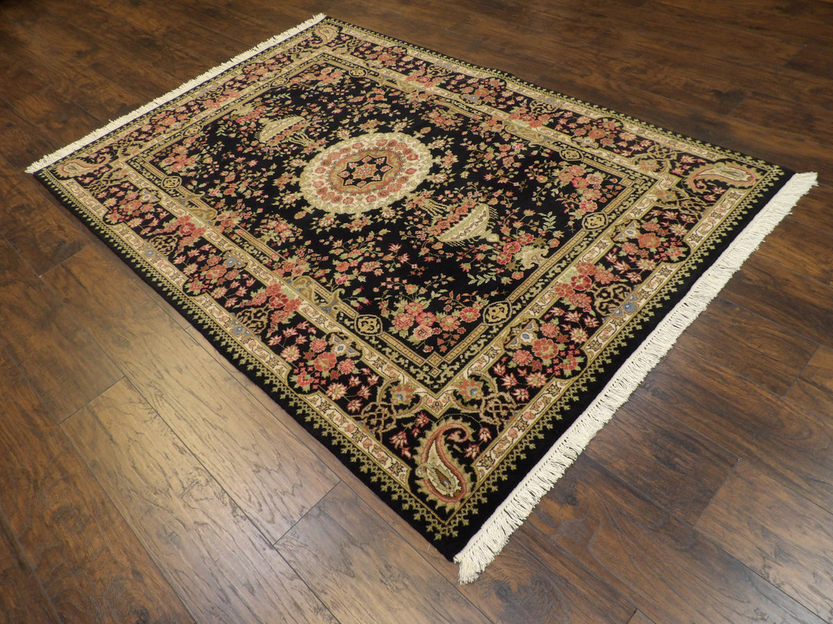 Full view of Fine Persian Qum rug