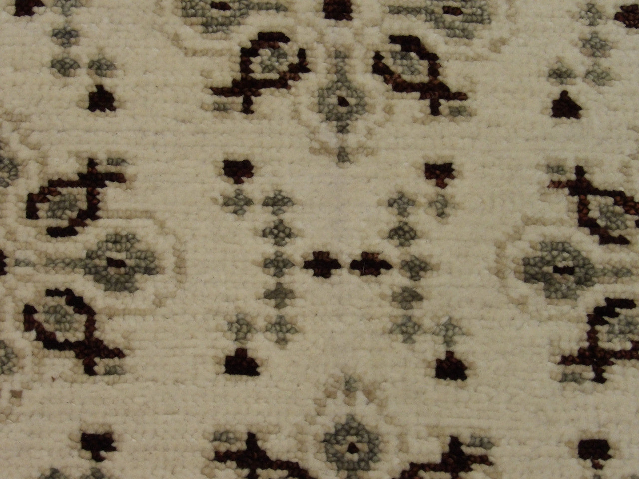 Back of Tribal Sherapi Oushak Natural Dye hand-knotted rug