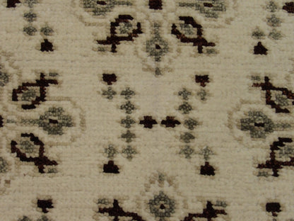Back of Tribal Sherapi Oushak Natural Dye hand-knotted rug
