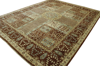 Close-up of wool pile, Rust rug