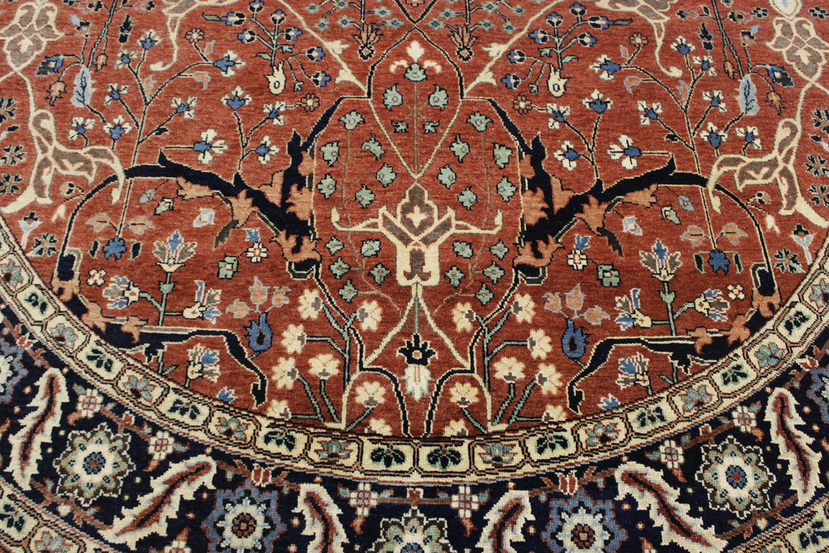 Tribal Fine Sherapi rug border detail