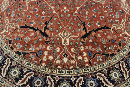 Tribal Fine Sherapi rug border detail
