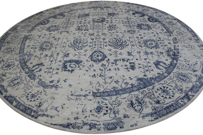 Transitional Abstract Broken Design rug border detail