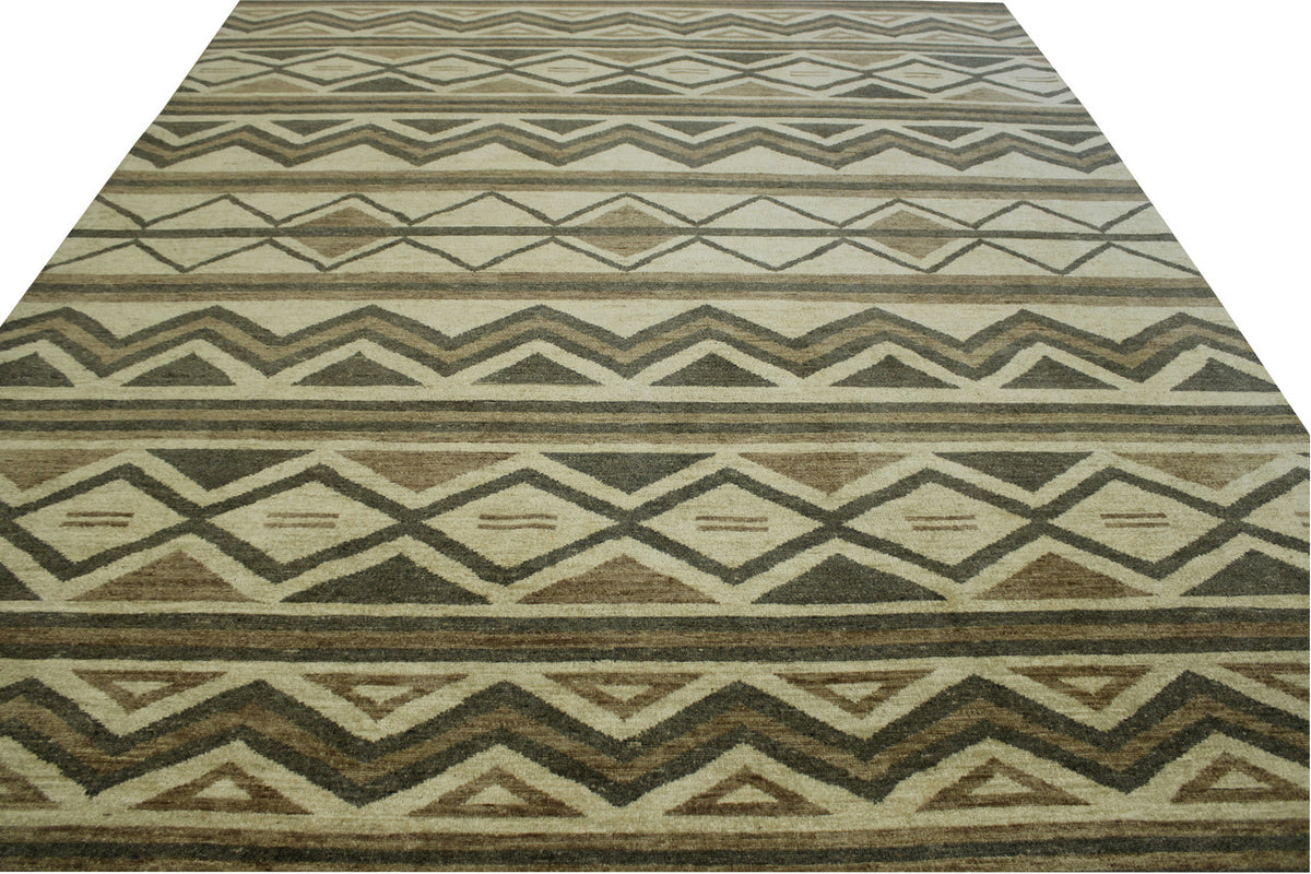 Tribal Moroccan Design rug border detail