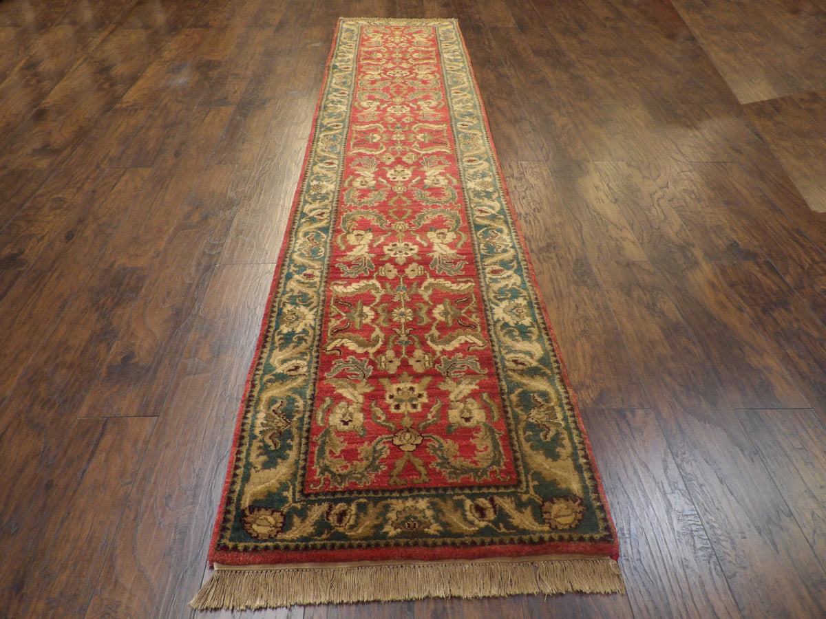 Jaipur Kashan Antique Wash rug corner detail