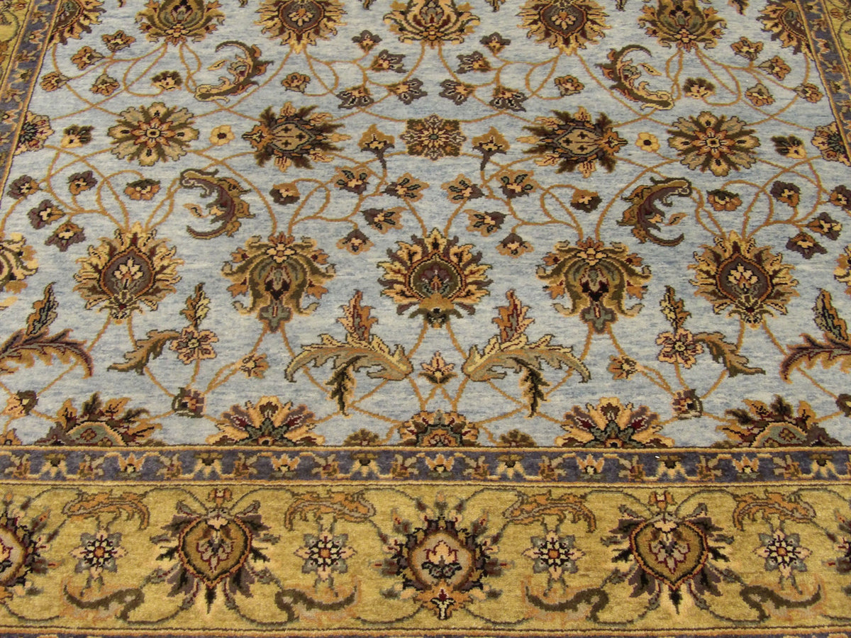 Fine Ziegler Tie Dye rug border detail