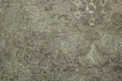 Close-up of wool-silk pile, Beige rug