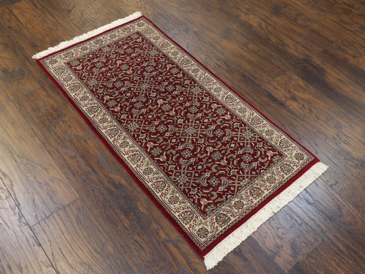 Full view of Fine Persian Mir Herati rug
