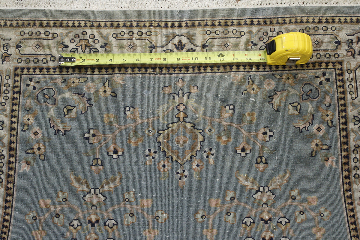 Back of Traditional Fine Sharukh Design hand-knotted rug
