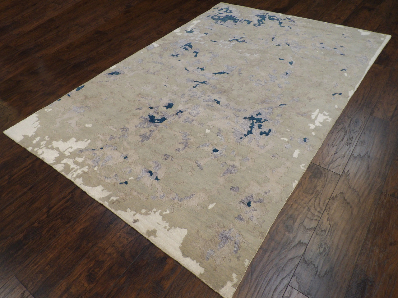 Modern Tibetan Abstract High Low pattern detail