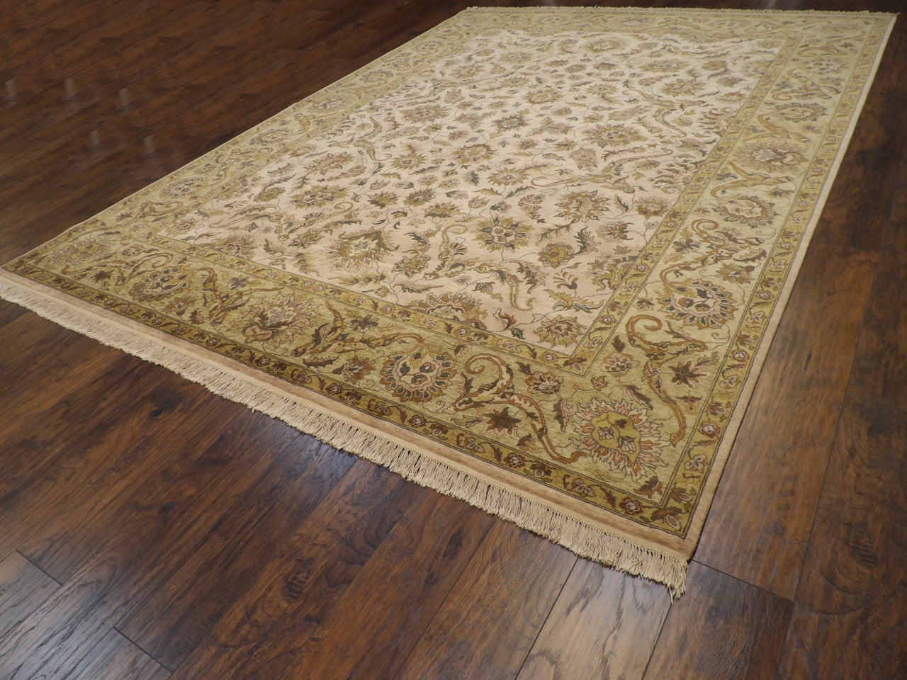Full view of Fine Kashan Tie Dye rug