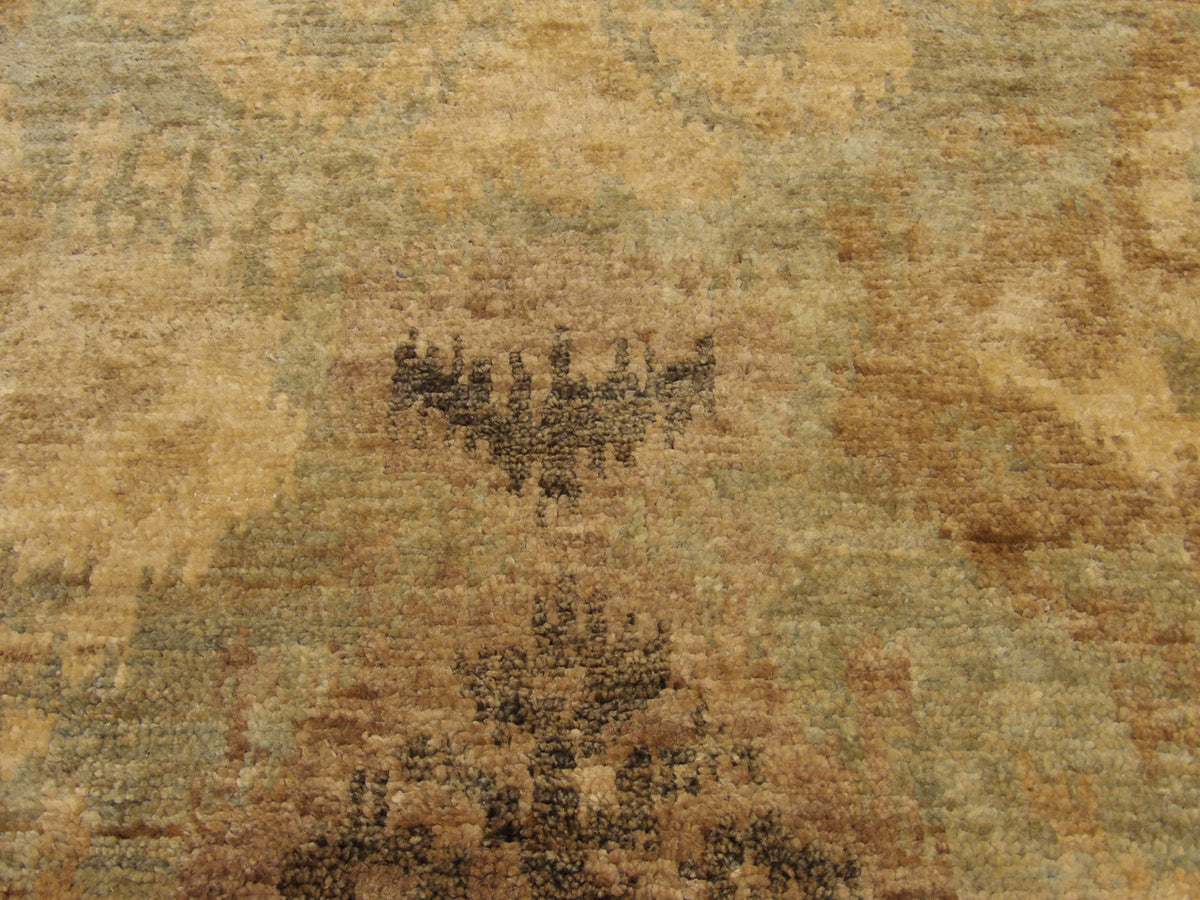 Ikat rug border detail