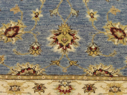 Kashan Oushak / Peshawar hand-knotted wool runner in Blue, 2'8" x 16'2", SKU w1166
