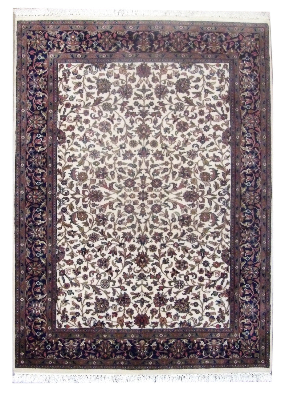 Fine Persian Kashan 5'0"x8'0" Hand-knotted Rug -w11208