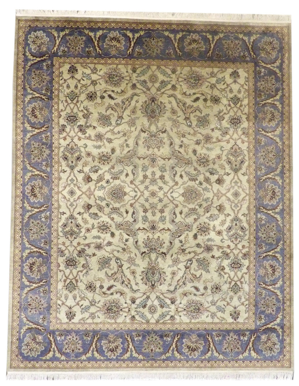 Blue 8'0" x 10'0" Fine Ziegler Tie Dye Hand knotted Wool Rug - Sku: w938
