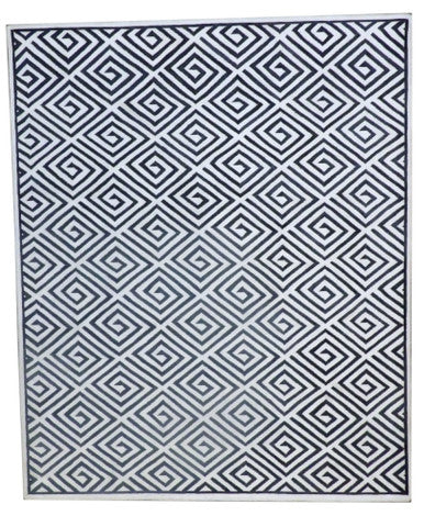 Tibetan 100 Line Modern Design 8'0"x10'0" Hand-knotted Rug -w1028