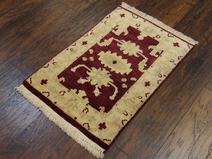 Turk Ushak Silver Wash 2'0"x3'0" Hand-knotted Rug -w335