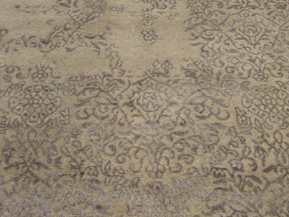 Modern Abstract Broken Design Wool/Silk Hand knotted Rug 9'4" X 13'4" - W780
