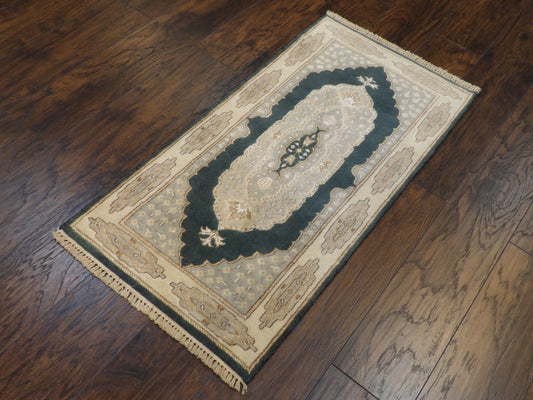 Fine Persian Tabriz Hand knotted Wool Rug 2'0"x 4'0"  - W11258